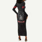Harlem Hellfighters Long Sleeve Bodycon Dress Harlem Rattlers - Don't Tread on Me - African Pride