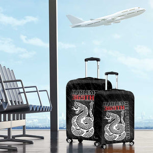 Harlem Hellfighters Luggage Cover Harlem Rattlers - Don't Tread on Me - African Pride