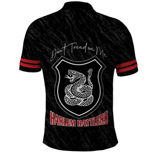 Harlem Hellfighters Polo Shirt Harlem Rattlers - Don't Tread on Me - African Pride