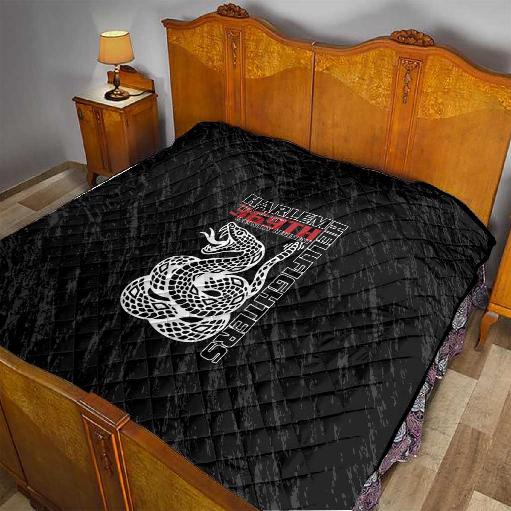 Harlem Hellfighters Quilt Harlem Rattlers - Don't Tread on Me - African Pride