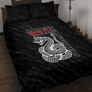 Harlem Hellfighters Quilt Bed Set Harlem Rattlers - Don't Tread on Me - African Pride