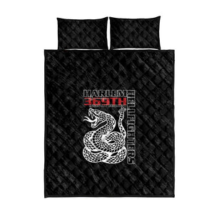 Harlem Hellfighters Quilt Bed Set Harlem Rattlers - Don't Tread on Me - African Pride