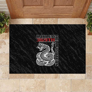 Harlem Hellfighters Rubber Doormat Harlem Rattlers - Don't Tread on Me - African Pride