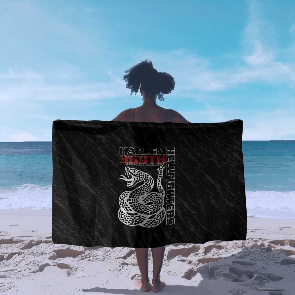 Harlem Hellfighters Sarong Harlem Rattlers - Don't Tread on Me - African Pride