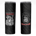 Harlem Hellfighters Skinny Tumbler Harlem Rattlers - Don't Tread on Me - African Pride