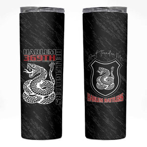 Harlem Hellfighters Skinny Tumbler Harlem Rattlers - Don't Tread on Me - African Pride