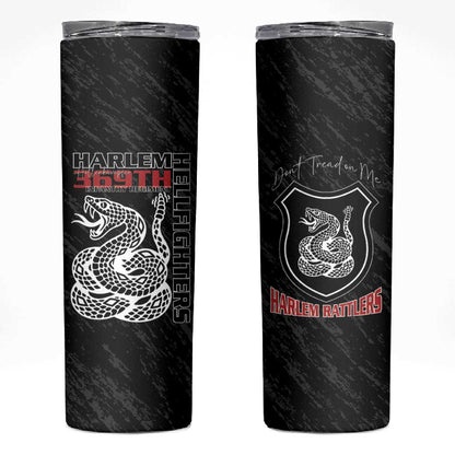 Harlem Hellfighters Skinny Tumbler Harlem Rattlers - Don't Tread on Me - African Pride