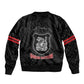 Harlem Hellfighters Sleeve Zip Bomber Jacket Harlem Rattlers - Don't Tread on Me - African Pride