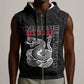 Harlem Hellfighters Sleeveless Zip Hoodie Harlem Rattlers - Don't Tread on Me - African Pride