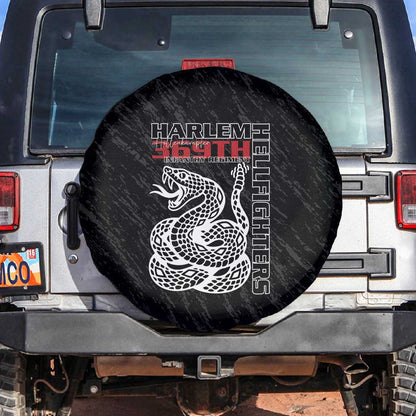 Harlem Hellfighters Spare Tire Cover Harlem Rattlers - Don't Tread on Me - African Pride