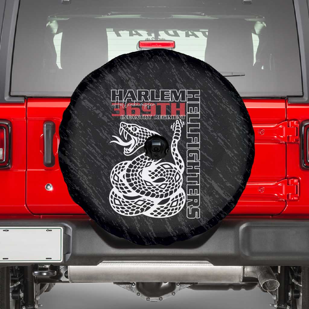 Harlem Hellfighters Spare Tire Cover Harlem Rattlers - Don't Tread on Me - African Pride