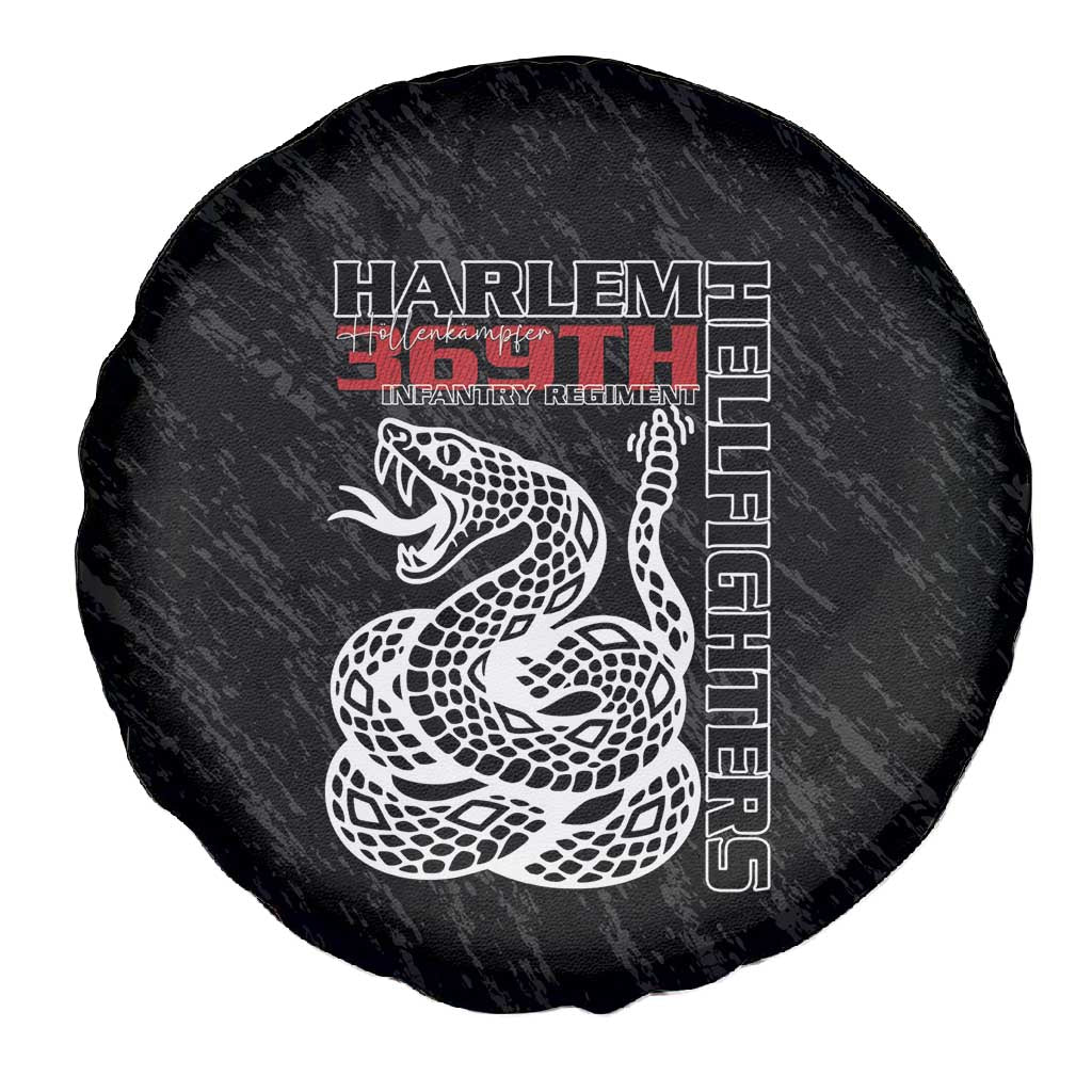 Harlem Hellfighters Spare Tire Cover Harlem Rattlers - Don't Tread on Me - African Pride