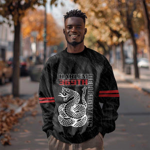 Harlem Hellfighters Sweatshirt Harlem Rattlers - Don't Tread on Me - African Pride