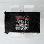 Harlem Hellfighters Tablecloth Harlem Rattlers - Don't Tread on Me - African Pride