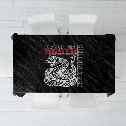 Harlem Hellfighters Tablecloth Harlem Rattlers - Don't Tread on Me - African Pride
