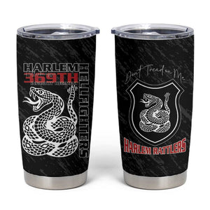 Harlem Hellfighters Tumbler Cup Harlem Rattlers - Don't Tread on Me - African Pride