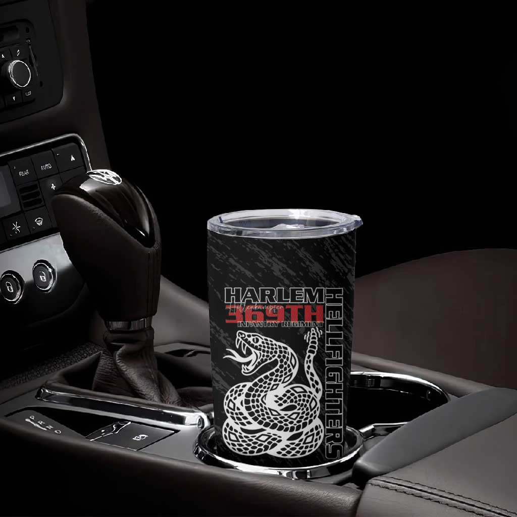 Harlem Hellfighters Tumbler Cup Harlem Rattlers - Don't Tread on Me - African Pride