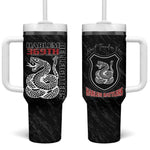 Harlem Hellfighters Tumbler With Handle Harlem Rattlers - Don't Tread on Me - African Pride