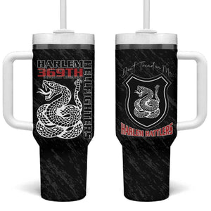 Harlem Hellfighters Tumbler With Handle Harlem Rattlers - Don't Tread on Me - African Pride