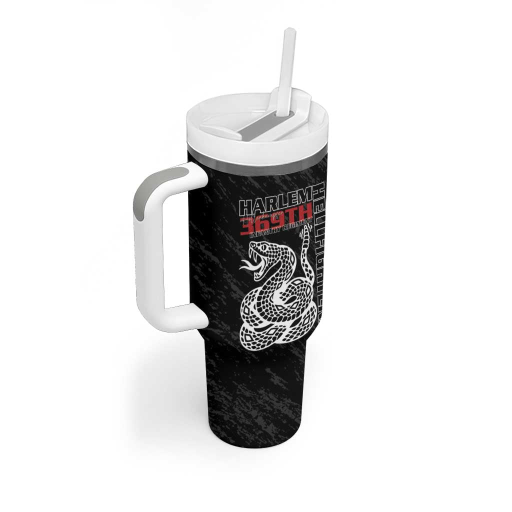 Harlem Hellfighters Tumbler With Handle Harlem Rattlers - Don't Tread on Me - African Pride