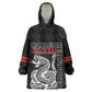 Harlem Hellfighters Wearable Blanket Hoodie Harlem Rattlers - Don't Tread on Me - African Pride
