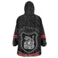 Harlem Hellfighters Wearable Blanket Hoodie Harlem Rattlers - Don't Tread on Me - African Pride