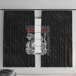 Harlem Hellfighters Window Curtain Harlem Rattlers - Don't Tread on Me - African Pride