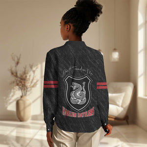 Harlem Hellfighters Women Casual Shirt Harlem Rattlers - Don't Tread on Me - African Pride