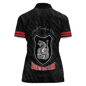 Harlem Hellfighters Women Polo Shirt Harlem Rattlers - Don't Tread on Me - African Pride
