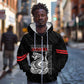 Harlem Hellfighters Zip Hoodie Harlem Rattlers - Don't Tread on Me - African Pride