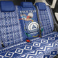 Personalised Cape Verde Back Car Seat Cover Grey Headed Kingfisher - Coat Of Arms