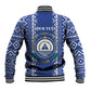 Personalised Cape Verde Baseball Jacket Grey Headed Kingfisher - Coat Of Arms LT15