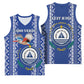 Personalised Cape Verde Basketball Jersey Grey Headed Kingfisher - Coat Of Arms - African Pride