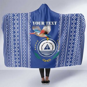 Personalised Cape Verde Hooded Blanket Grey Headed Kingfisher - Coat Of Arms
