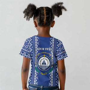 Personalised Cape Verde Kid T shirt Grey Headed Kingfisher - Coat Of Arms