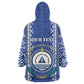 Personalised Cape Verde Kid Wearable Blanket Hoodie Grey Headed Kingfisher - Coat Of Arms