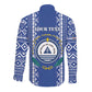 Personalised Cape Verde Long Sleeve Button Shirt Grey Headed Kingfisher - Coat Of Arms