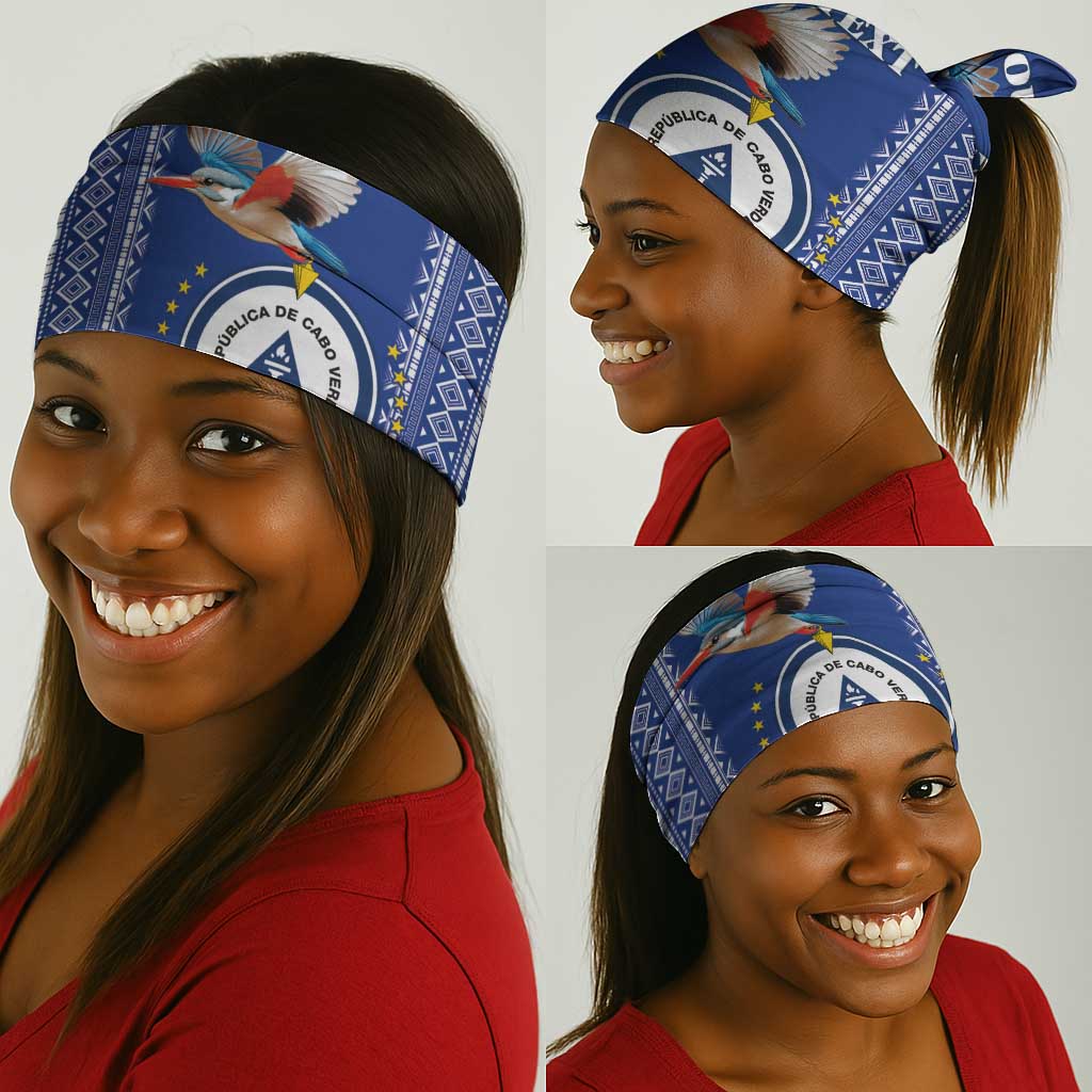 Personalised Cape Verde Neck Gaiter Grey Headed Kingfisher - Coat Of Arms LT15