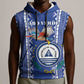 Personalised Cape Verde Sleeveless Hoodie Grey Headed Kingfisher - Coat Of Arms - African Pride