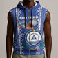 Personalised Cape Verde Sleeveless Zip Hoodie Grey Headed Kingfisher - Coat Of Arms - African Pride