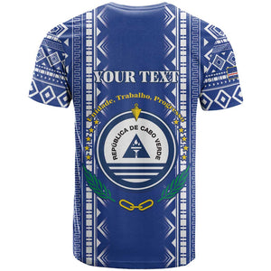 Personalised Cape Verde T shirt Grey Headed Kingfisher - Coat Of Arms