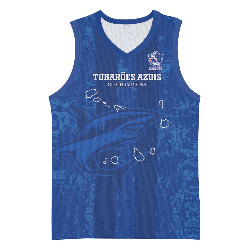 Custom Cape Verde Football Basketball Jersey Go Champions Tubaroes Azuis - African Pride