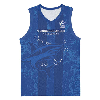 Custom Cape Verde Football Basketball Jersey Go Champions Tubaroes Azuis - African Pride