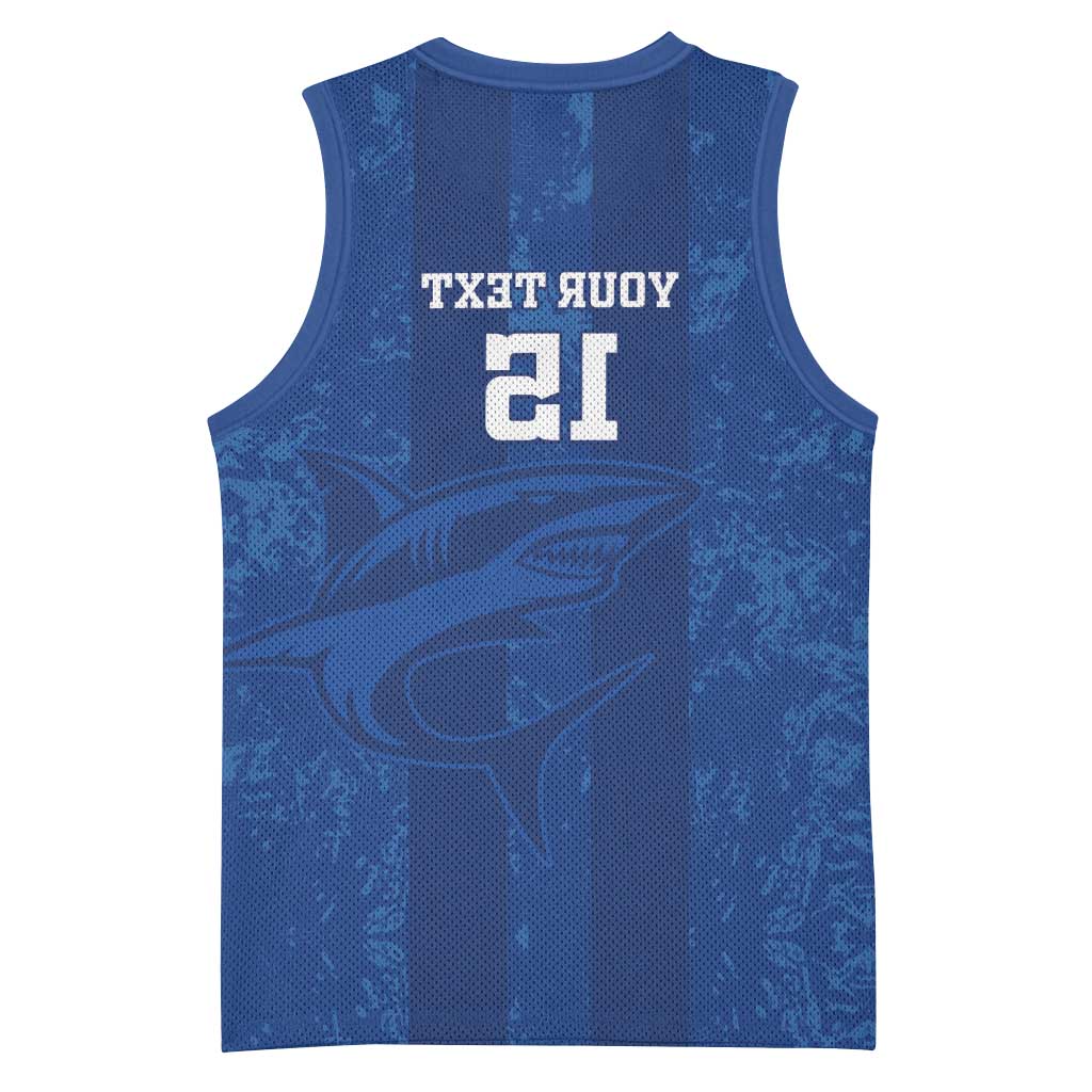 Custom Cape Verde Football Basketball Jersey Go Champions Tubaroes Azuis - African Pride