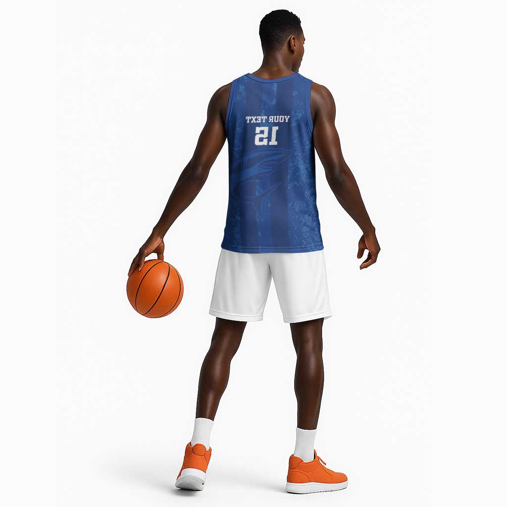 Custom Cape Verde Football Basketball Jersey Go Champions Tubaroes Azuis - African Pride