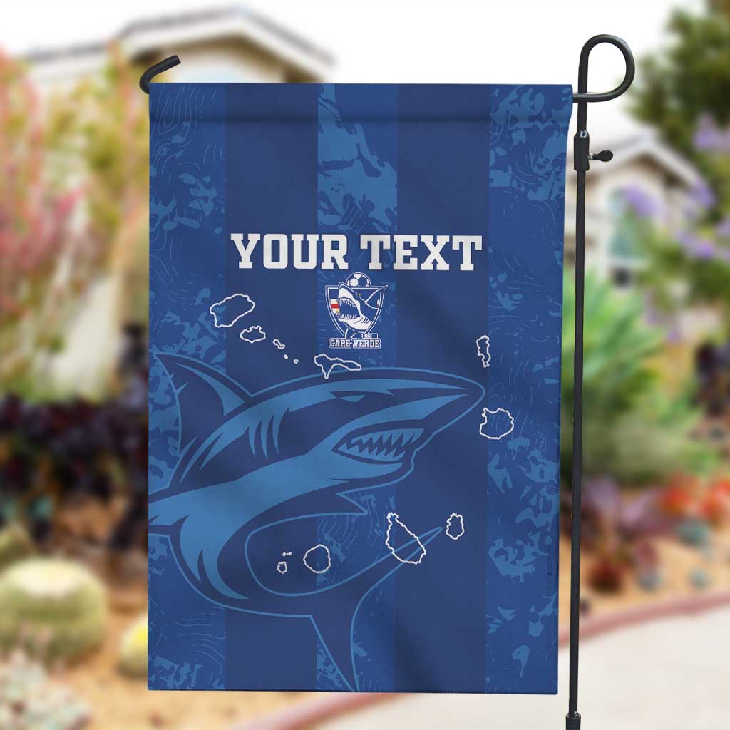 Custom Cape Verde Football Garden Flag Go Champions Tubaroes Azuis
