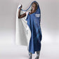Custom Cape Verde Football Hooded Blanket Go Champions Tubaroes Azuis
