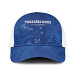 Cape Verde Football Mesh Trucker Cap Go Champions Tubaroes Azuis - African Pride