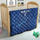 Custom Cape Verde Football Quilt Go Champions Tubaroes Azuis
