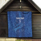 Custom Cape Verde Football Quilt Go Champions Tubaroes Azuis